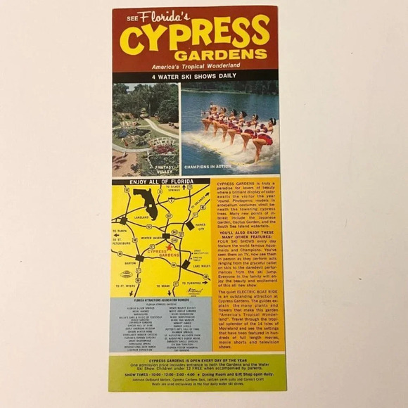 Vintage 1960s Busch Gardens Cypress Knee Museum Gardens Brochures Pamphlets - Picture 8 of 10